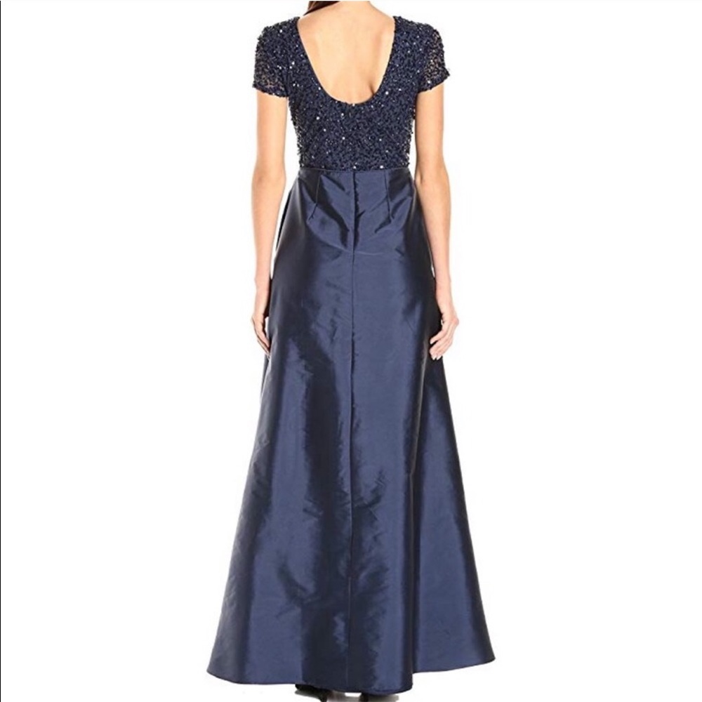 Navy blue beaded gown